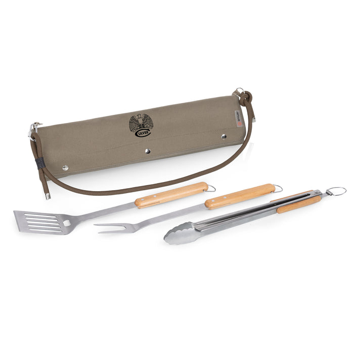 Culver Eagle BBQ Roll up 3 Piece Set - Canvas Green