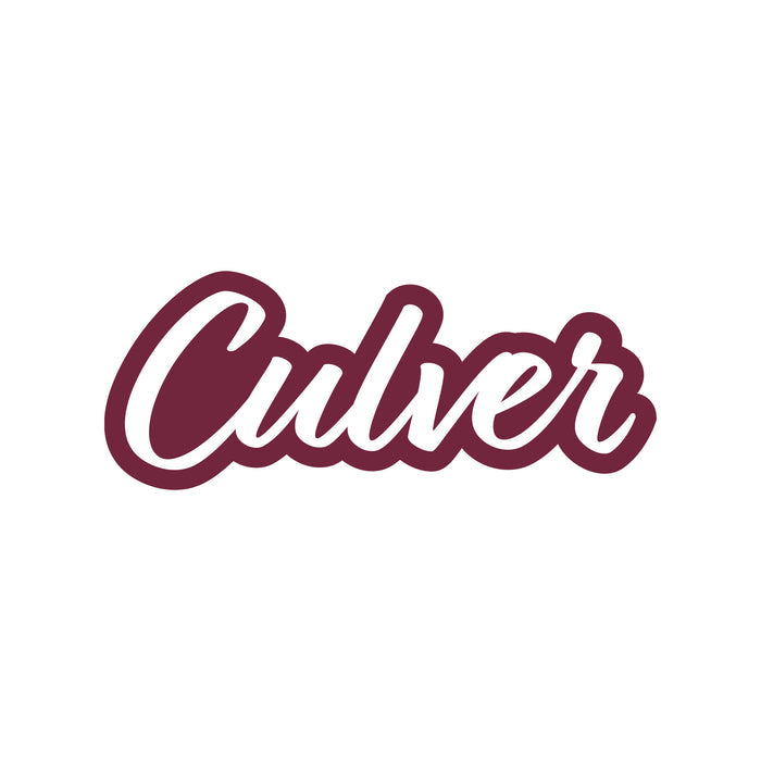 Culver Script Acrylic Ziva Magnet - Maroon/White