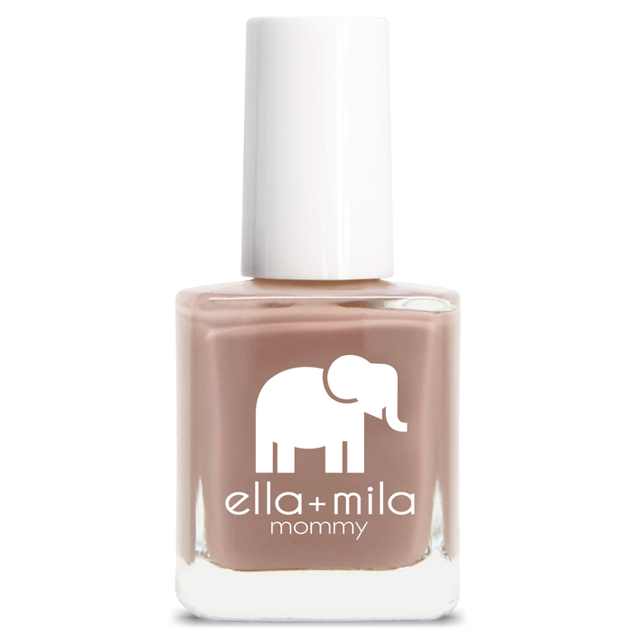 Cup O'Latte neutral brown nail polish bottle – ella+mila