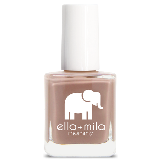 Cup O'Latte neutral brown nail polish bottle – ella+mila