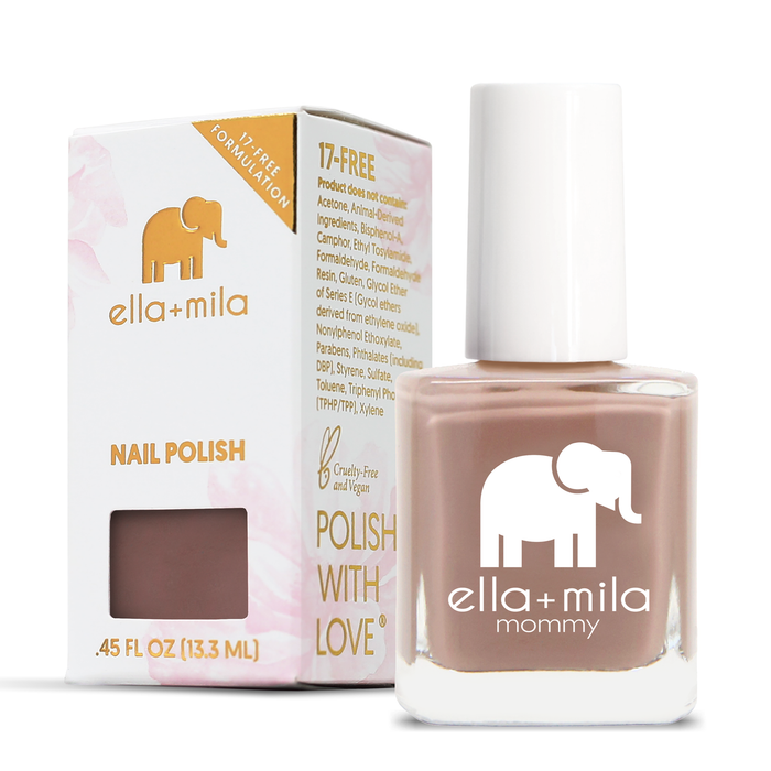 Cup O'Latte nail polish with its retail box, 0.45 fl oz