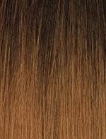Sensationnel hair product showing brown to blonde ombre strands close-up texture