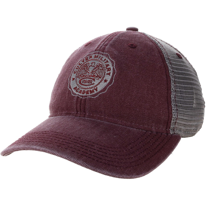 Dashboard Adjustable Trucker Hat - Burgundy/Grey