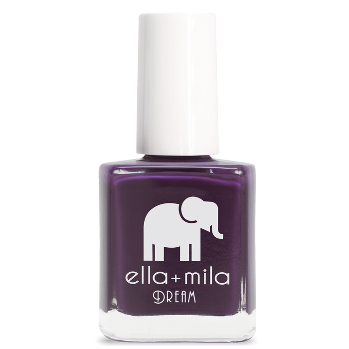 Date Night dark purple-red nail polish bottle – ella+mila