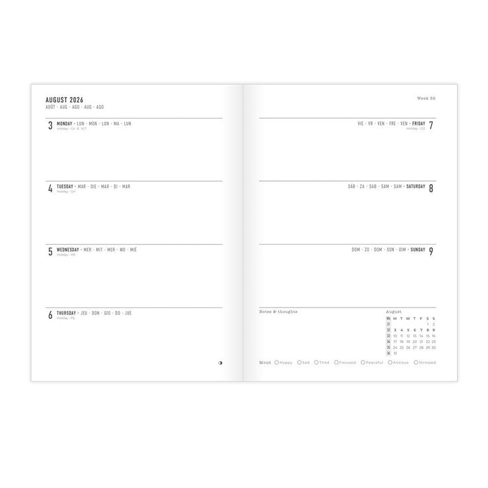 Letts A5 Planners Timeless Layout
 #color_dazzle-pink