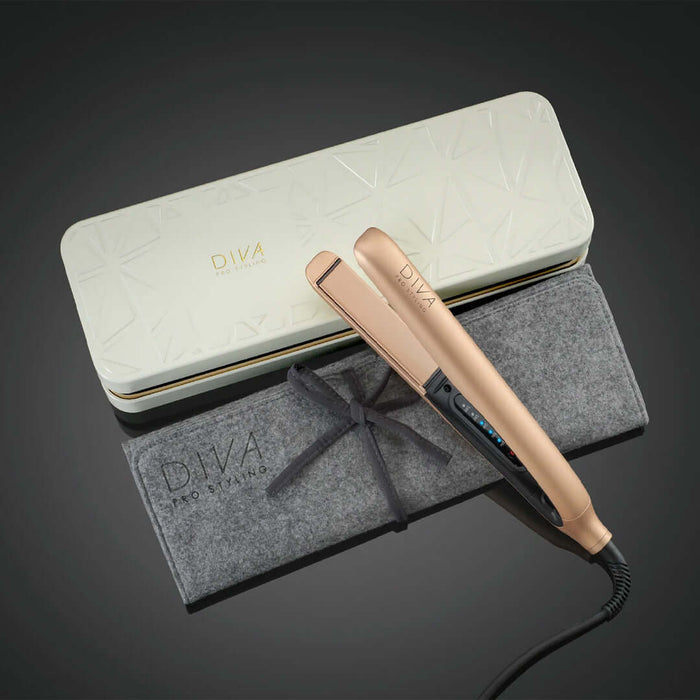 DIVA Pro Styling Precious Metals Professional - plaukų tiesintuvas, auksinė spalva