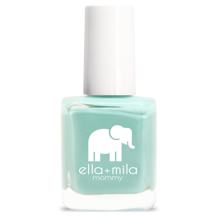 Don't Be Blue turquoise shimmer nail polish bottle – ella+mila