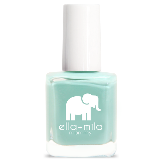 Don't Be Blue turquoise shimmer nail polish bottle – ella+mila