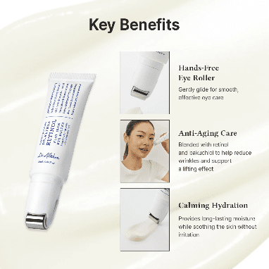 Dr. Althea Retinol Flat Iron Eye Roller 25ml أداة تدليك العينين بالريتينول من دكتور ألثيا - Princess Cosmetics Qatar