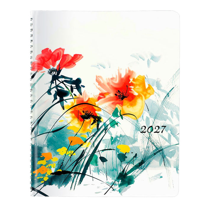 Dramatic Floral Weekly/Monthly Planner, 2027 - English C958G.01-27 Blueline