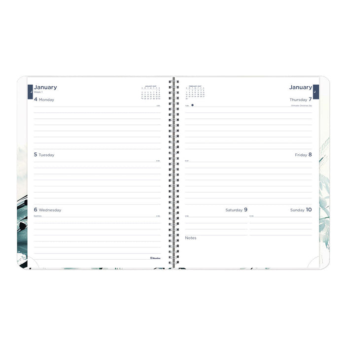 Dramatic Floral Weekly/Monthly Planner, 2027 - English C958G.01-27 Blueline