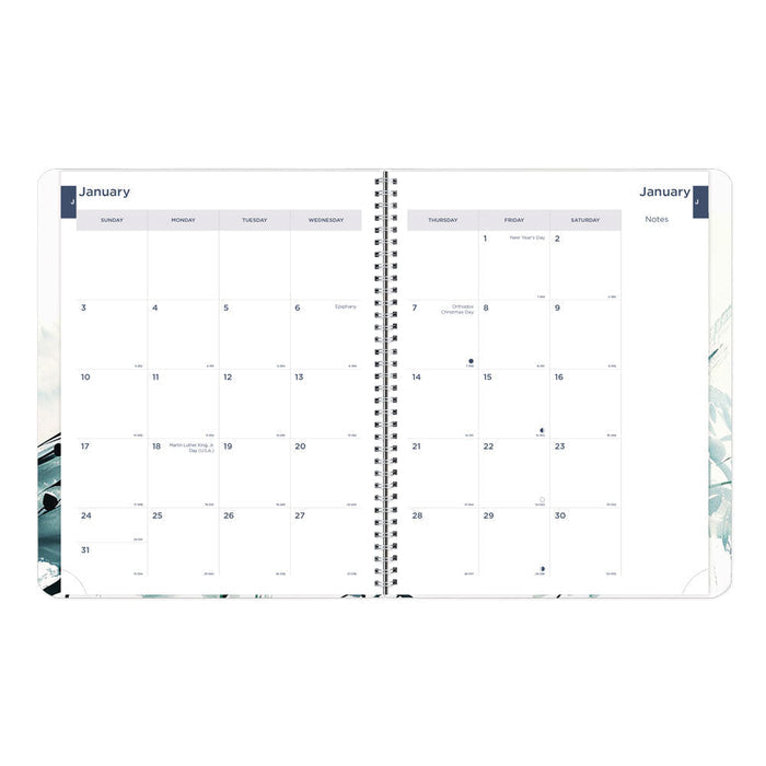 Dramatic Floral Weekly/Monthly Planner, 2027 - English C958G.01-27 Blueline