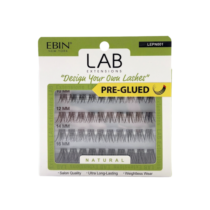 EBIN Lab Extensions Pre-Glued Cluster Lashes [Natural] #LEPN001
