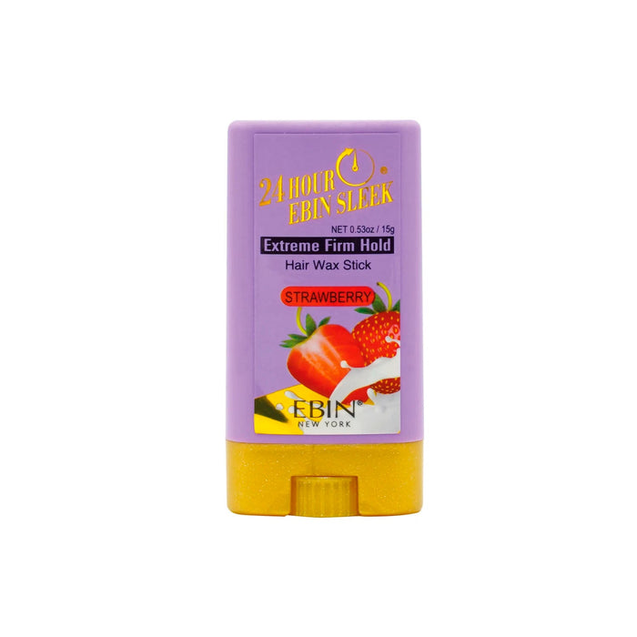 Ebin New York 24 hours Edge Tamer Sleek Hair Wax Stick Extreme Firm Hold 0.53oz - ikatehouse