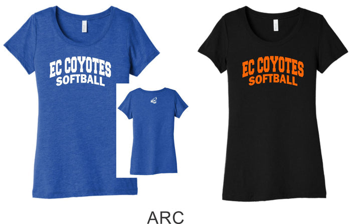 EC Coytotes Triblend Tee-Unisex, Ladies, Youth- 4 Designs