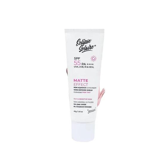 Eclipse Solaire Matte Effect Cushiony Pink Tint Non Aqueous Sunscreen SPF 55 PA++++