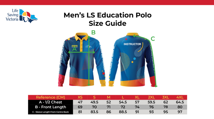 Education Long Sleeve Sublimated Polo - Men's Fit