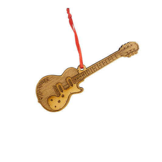ELECTRIC GUITAR WOODEN ORNAMENT