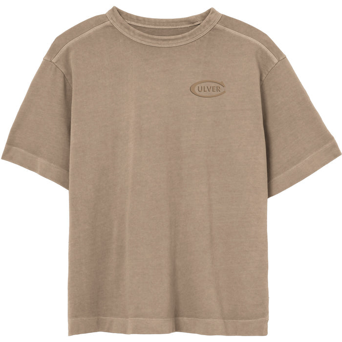 Ember Pigment Dye Boxy Tee- Beige