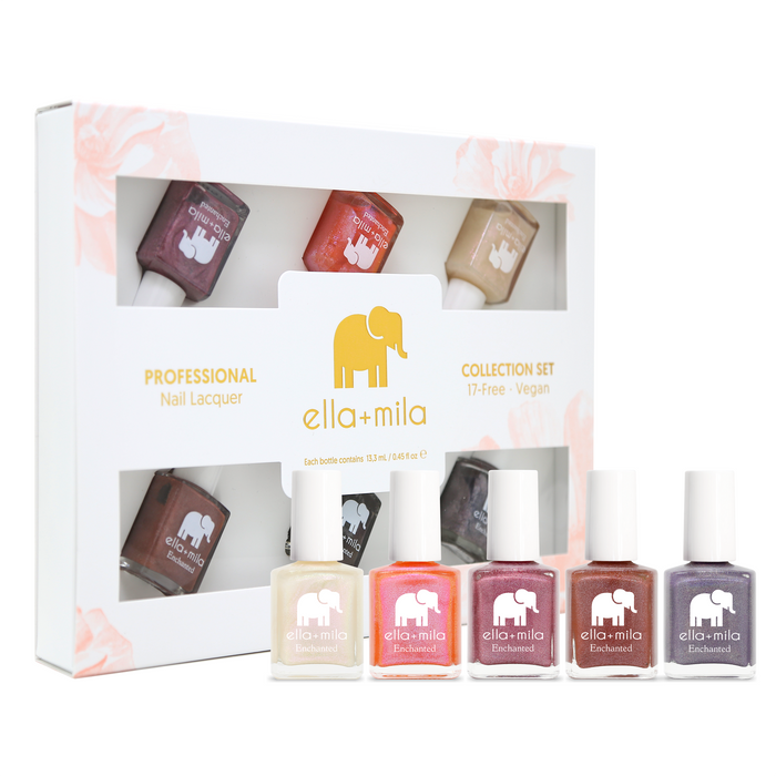 Enchanted Collection Set B 6-pack nail polish set in its gift box – ella+mila