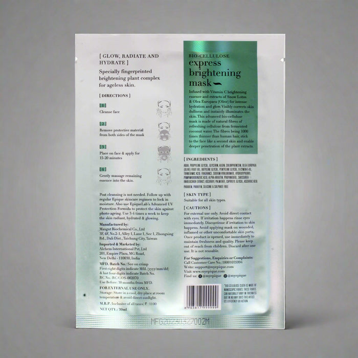 Epique Bio-Cellulose Express Brightening Mask