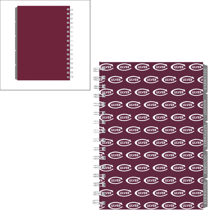 Erin Condren A5 Academic Planner - Maroon