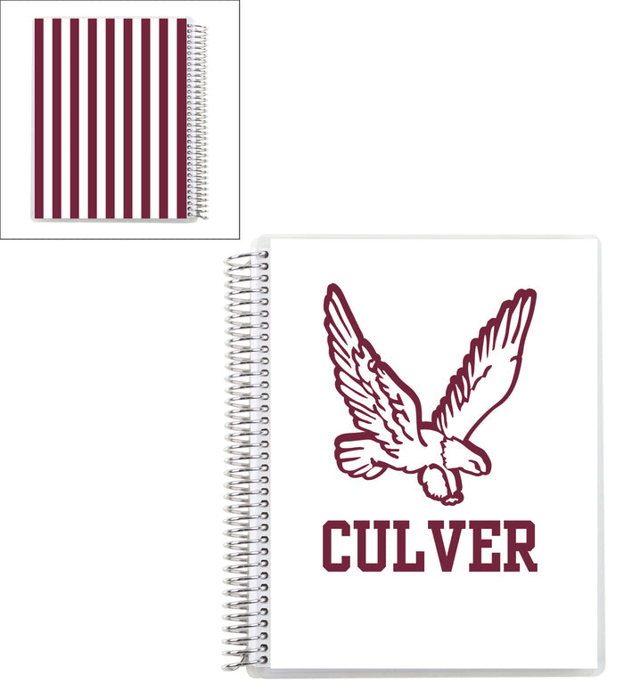 Erin Condren Coiled Notebook Collegiate - 7" x 9" - Flying Eagle