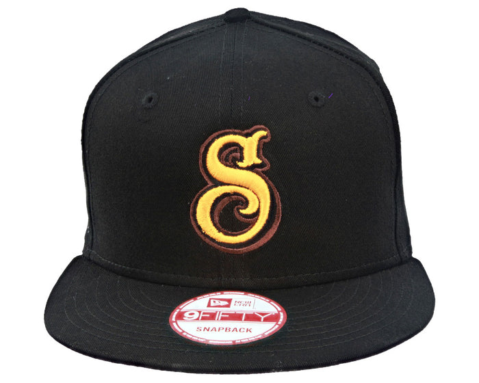 New Era Black Snap-Back with Esse Logo - Front