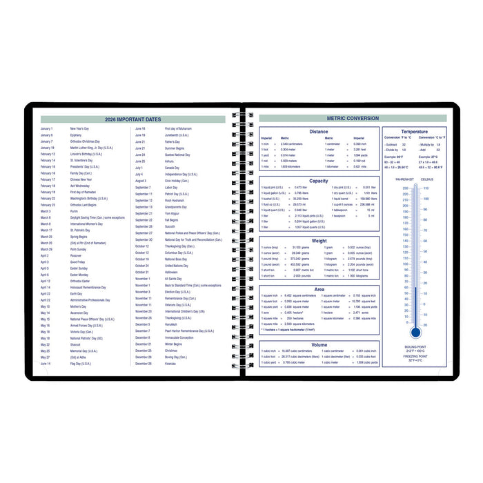 Blueline Essential Plan & Link™ Weekly Planner, Black, 2026 C5950.81T-26