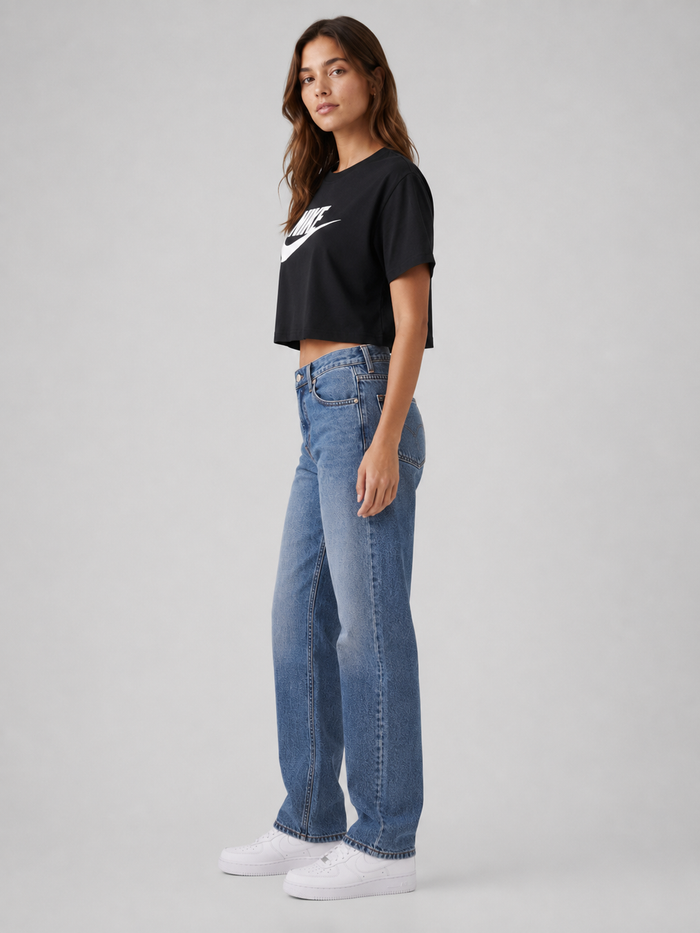 Nike essentials crop icon futur bv6175-010 crew