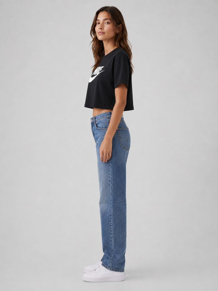 Nike essentials crop icon futur bv6175-010 crew