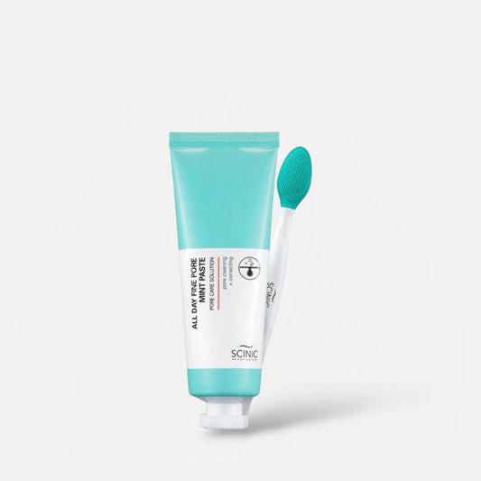 Scinic All Day Fine Pore Mint Paste: Paste 80ml + Pore Cleaner معجون النعناع لتنظيف المسام طوال اليوم: معجون + منظف للمسام - Princess Cosmetics Qatar