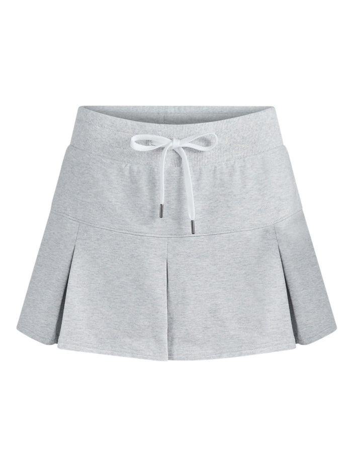Falda Sport Terry Skort Mujer Gris