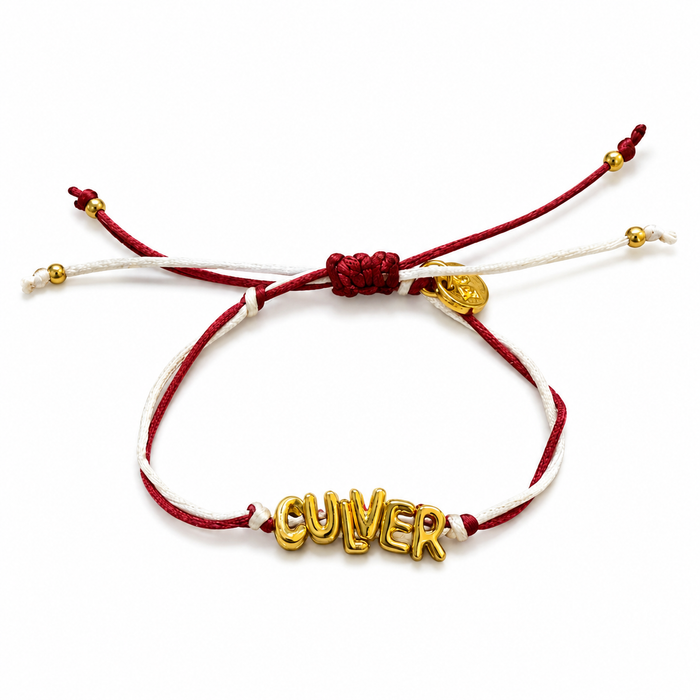 Fan Glam Balloon Cinch Tassel Bracelet - Gold