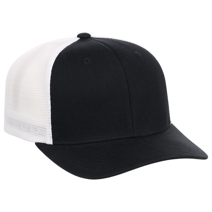 Flexfit Blank 110 Trucker - Black/White