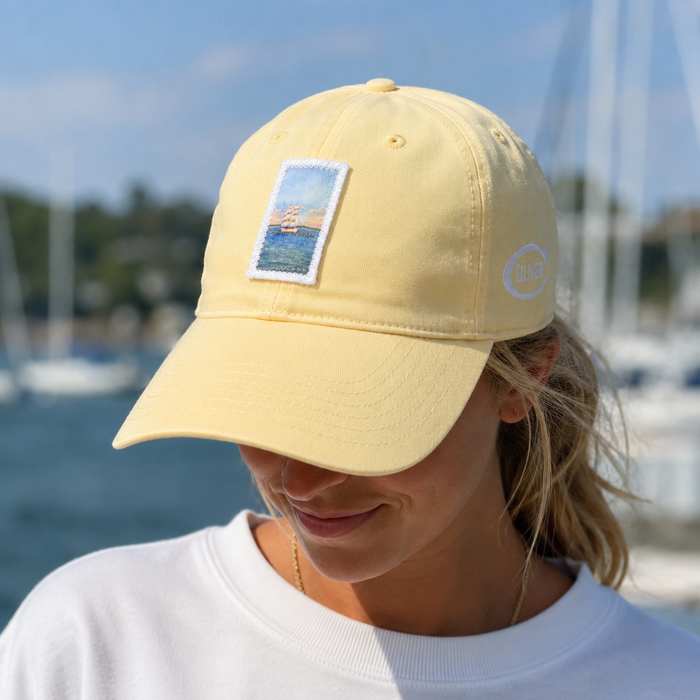 Fowler Postcard Relaxed Twill Hat- Lemon