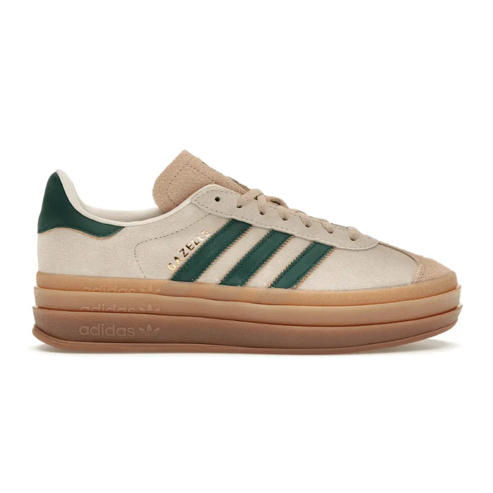 Adidas Gazelle Bold Magic Beige Collegiate Green  SA Sneakers