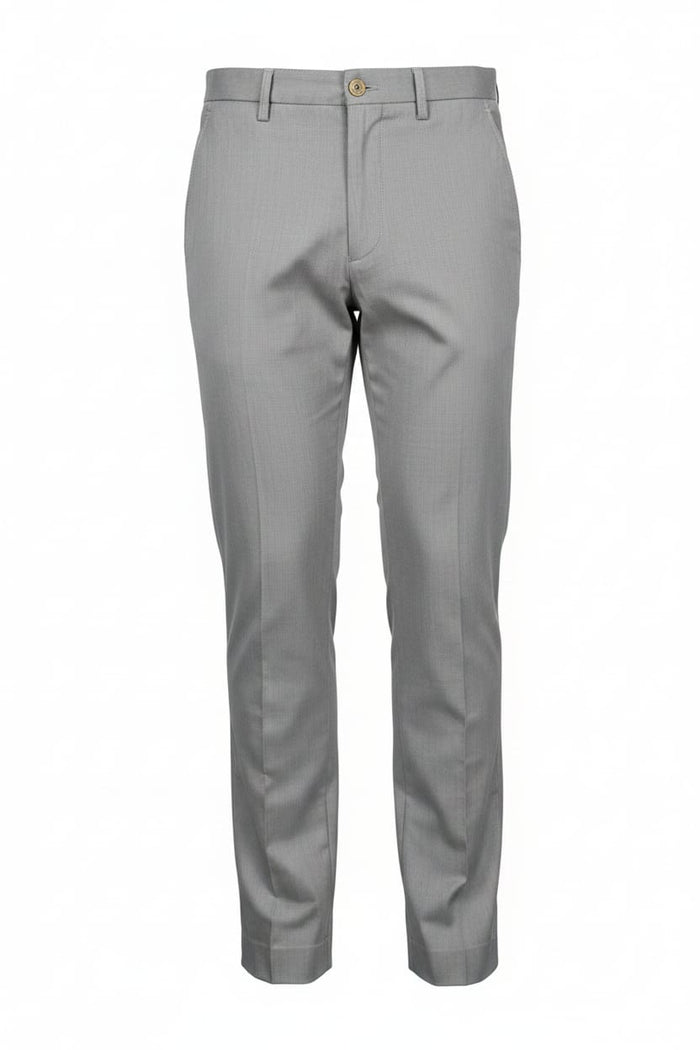 Light grey slim-fit chino pants