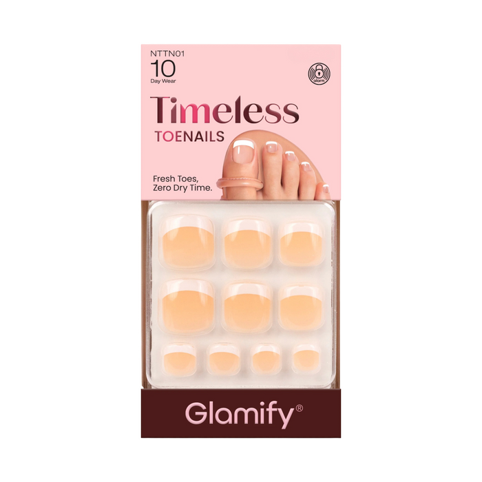 Glamify Timeless Toe Nails [Beige French] #NTTN01