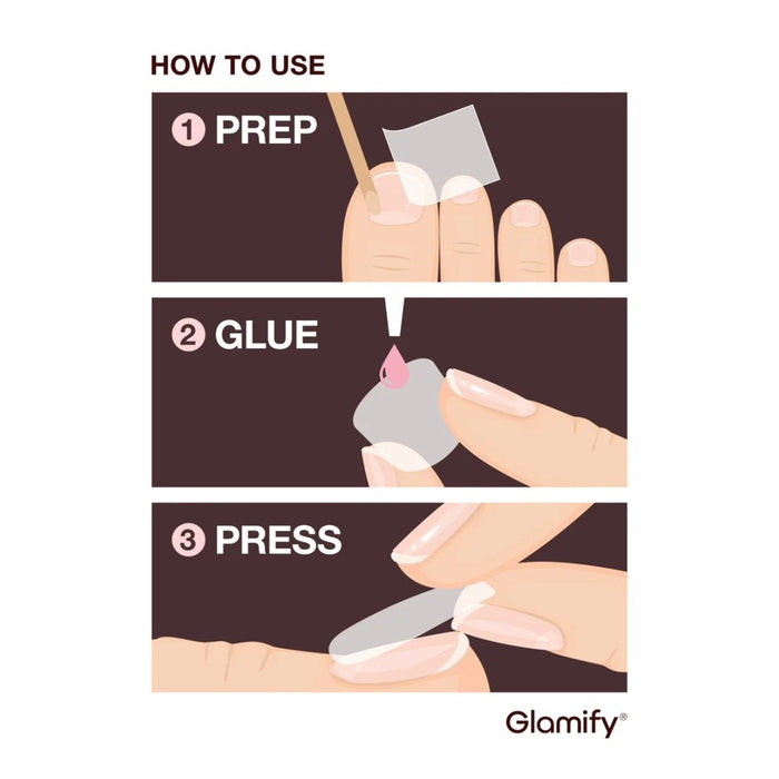 Glamify Timeless Toe Nails [Beige French] #NTTN01