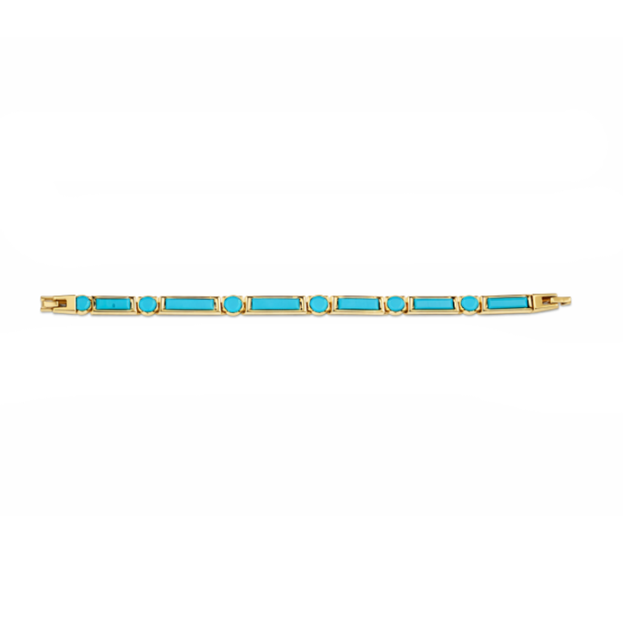 Gold Stainless Steel Gemstone Link Bracelets – 7mm Width, Adjustable 19–22cm Length
