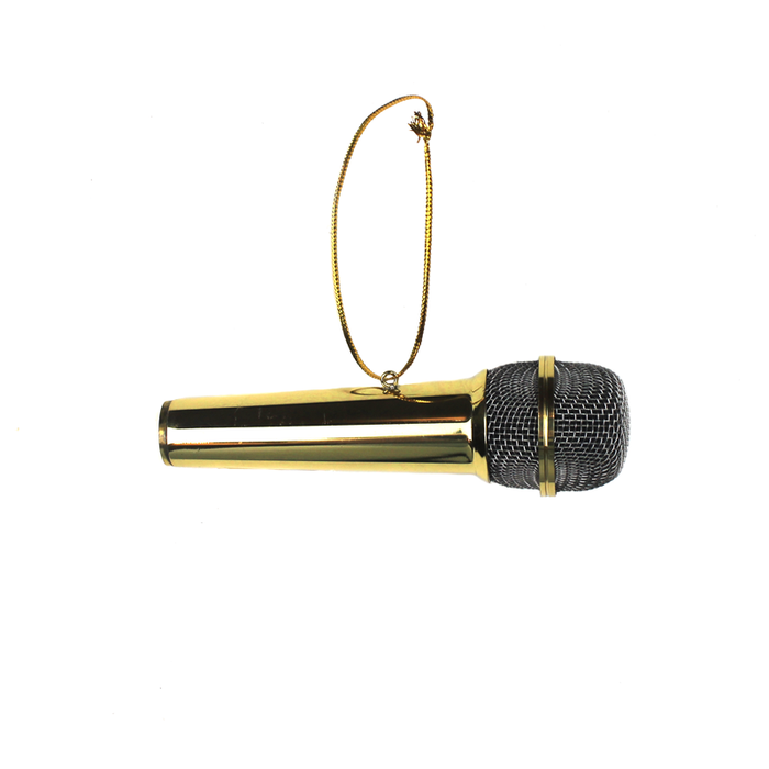 GOLDEN MICROPHONE ORNAMENT