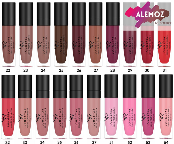 Golden Rose Matte Lipkit Warm Sable - Long-Lasting Liquid Lipstick & Lipliner Set