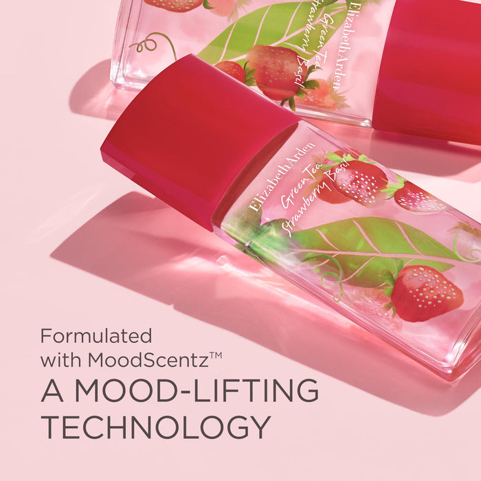 Green Tea Strawberry Basil Eau De Toilette is formulated with MoodScentz™ a mood-lifting technology.