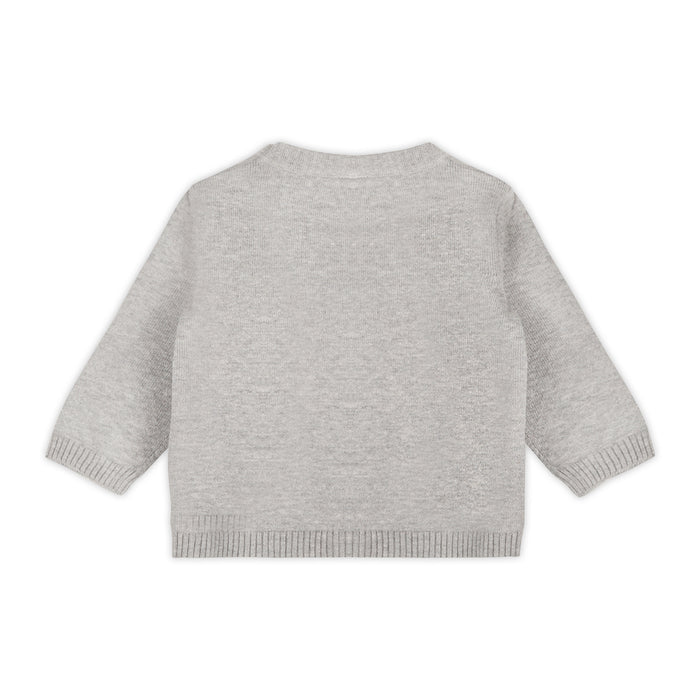 Happy Polar Bear Jacquard Knit Baby Sweater Pullover (Organic Cotton)