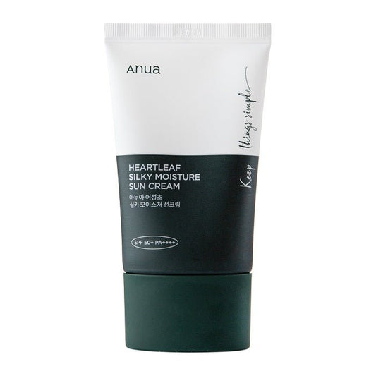 HEARTLEAF SILKY MOISTURE SUN CREAM SPF50+/PA++++ - Crema De Fata Cu Protectie Solara SPF50 - skinseen.ro