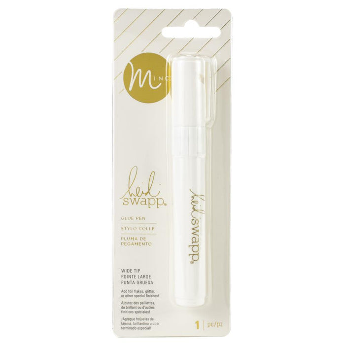 Heidi Swapp - Minc Glue Pens - Select Fine/Wide Tip. Add foil flakes, glitter or other special finishes! This package contains one Glue Pen choose Fine Tip or Wide Tip or both. Imported. Each sold separately. Available at Embellish Away located in Bowmanville Ontario Canada.