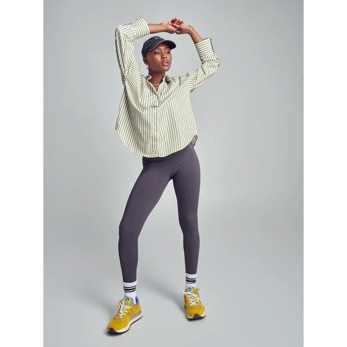 High Waist Leggings [Charcoal Gray] #Fh511