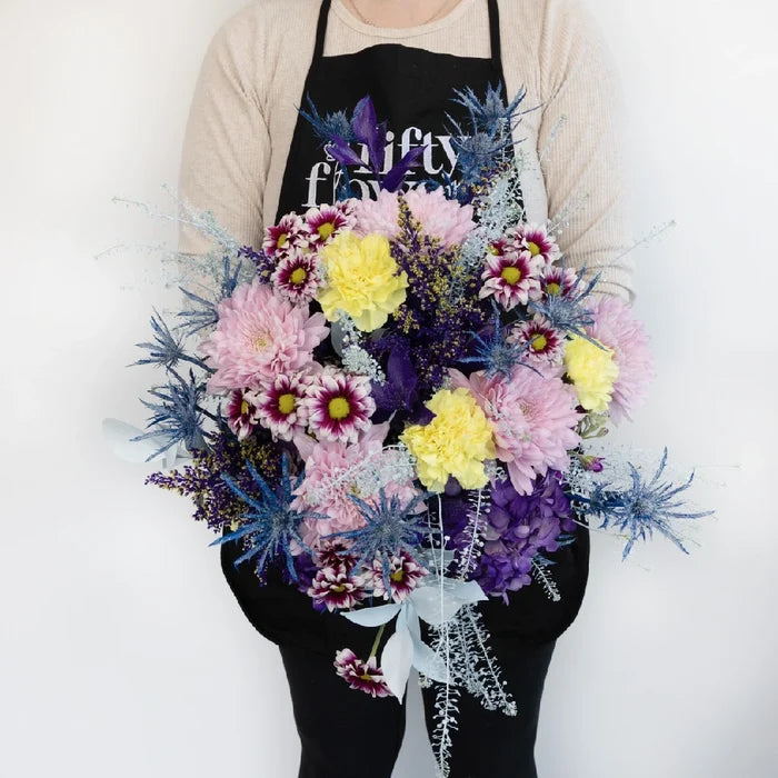 Holographic Purple Flower Centerpieces Vase - Image