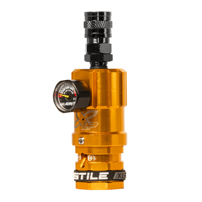 Hostile® XLP Regulator - Top Port Quick-Disconnect - Gold